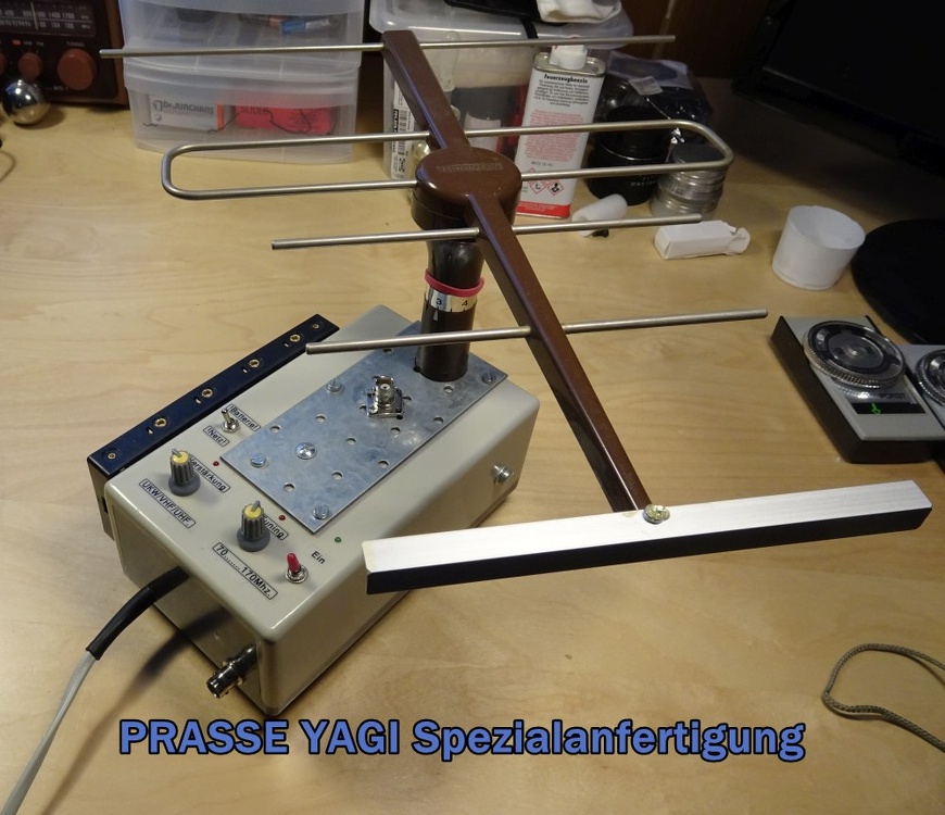 Prasse Yagi Aktivantenne VHF UHF Sonderanfertigung