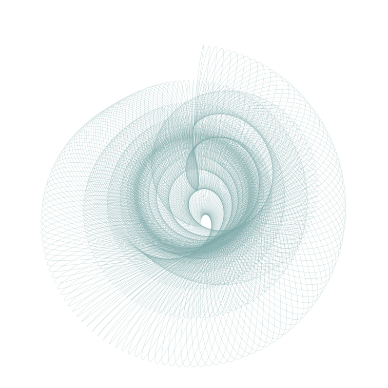 Harmonograph Spiralen Transparent PNG 008