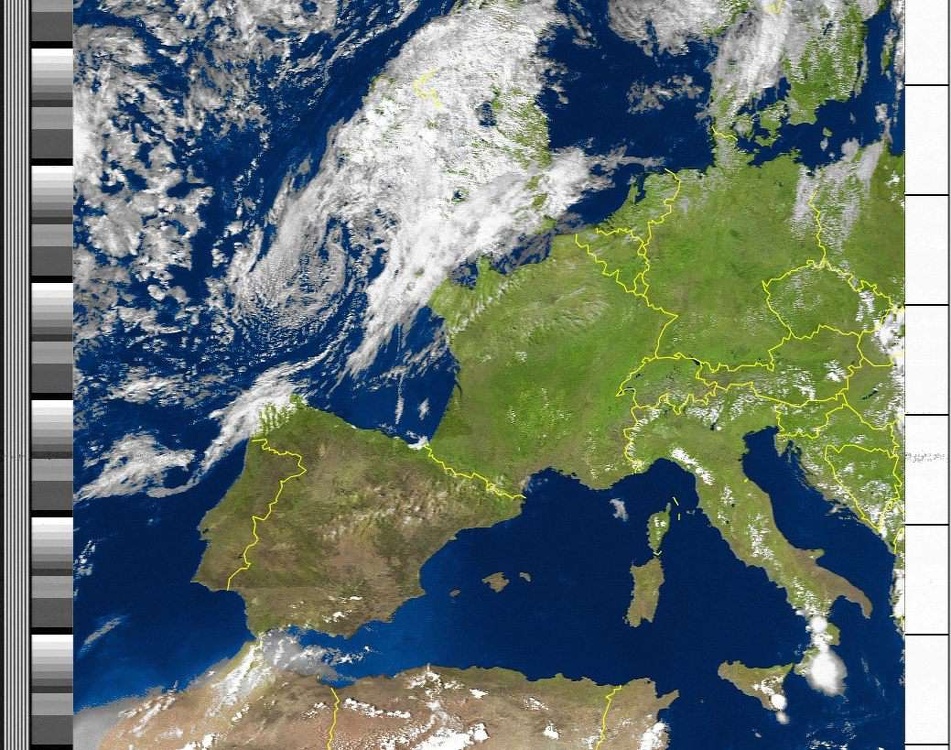 Bild NOAA 19 Wettersatellit Europa