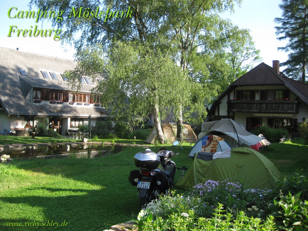Camping Freiburg Möslepark Honda Sh125i