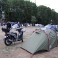 Zelt Camping Frankreich Motorroller Tour Honda Sh125i