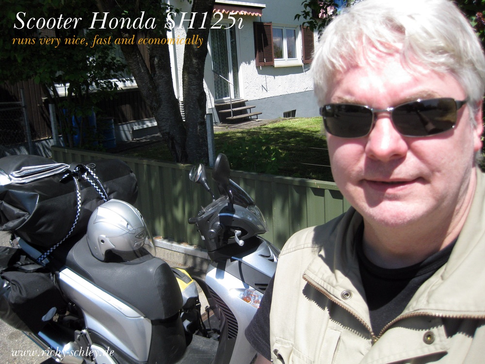 Honda Sh125i Motorroller Tour Süddeutschland