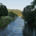 Freiburg im Breisgau Fluss Dreisam Richtung Westen