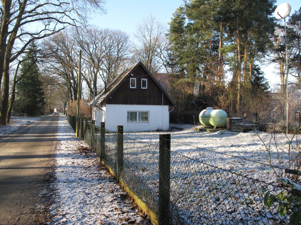 Kleines Haus in Eickeloh bei Walsrode Winter